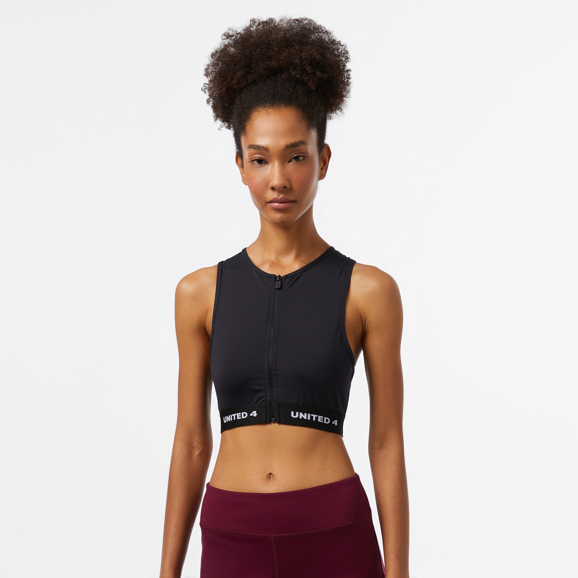 UNITED4 Kadın Siyah Antrenman Bra