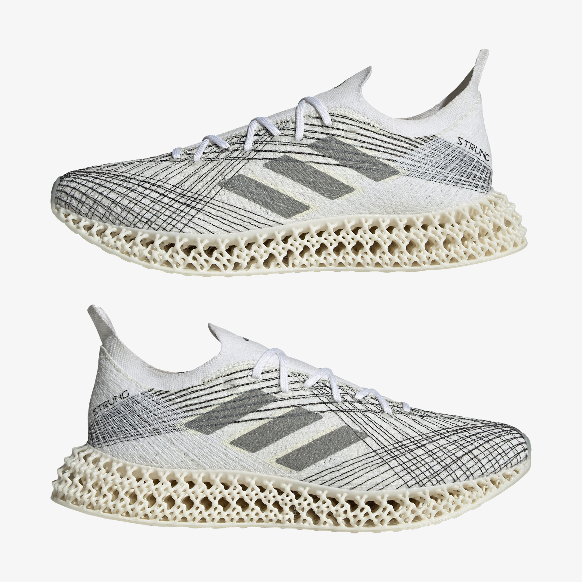 Adidas adidas 4DFWD X Strunger Erkek Beyaz Koşu Ayakkabısı Sneaker | FashFed Beyaz - 8. görsel