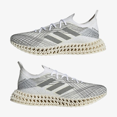  adidas 4DFWD X Strunger Erkek Beyaz Koşu Ayakkabısı