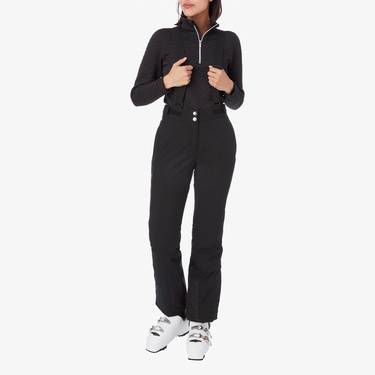  Mc Kinley Dina II V3 Kadın Siyah Askılı Kayak Pantolonu