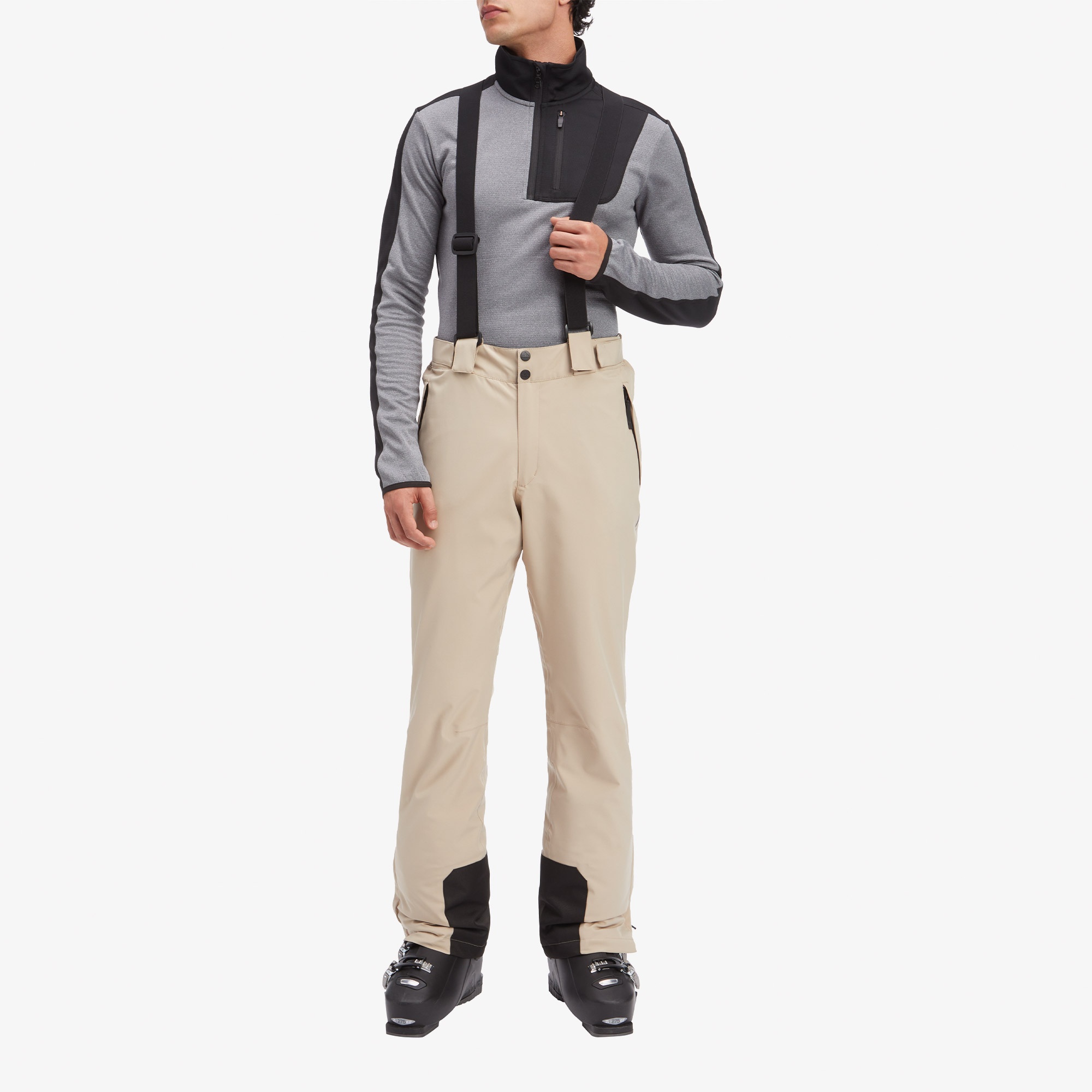 Mc Kinley Didi II Erkek Krem Askılı Kayak Pantolonu