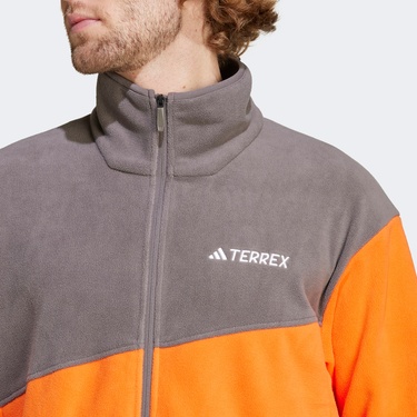  adidas Terrex Multi Full Zipped Erkek Turuncu Sweatshirt