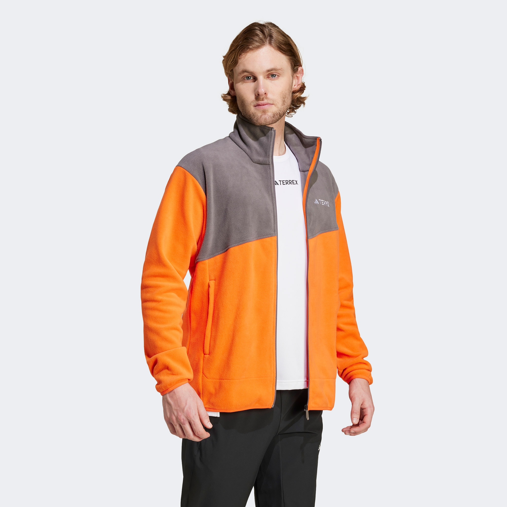 adidas Terrex Multi Full Zipped Erkek Turuncu Sweatshirt