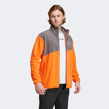  adidas Terrex Multi Full Zipped Erkek Turuncu Sweatshirt