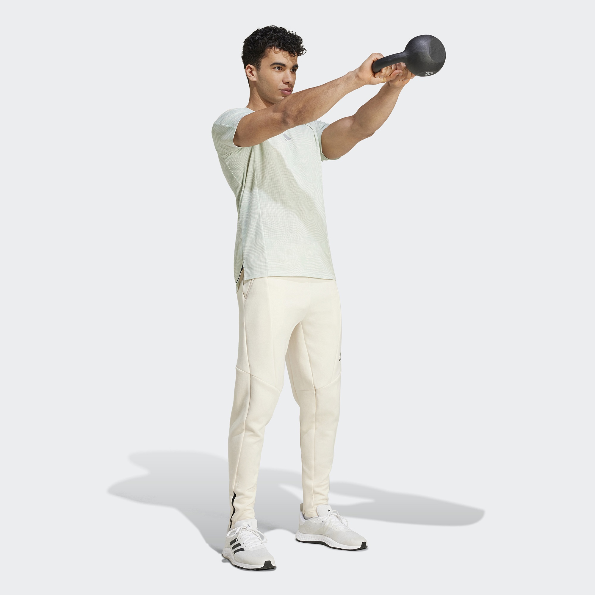 adidas Designed for Training Spaceknit Erkek Bej Günlük Eşofman Altı