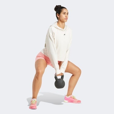  adidas Performance Power Loose Kadın Beyaz Günlük Sweatshirt