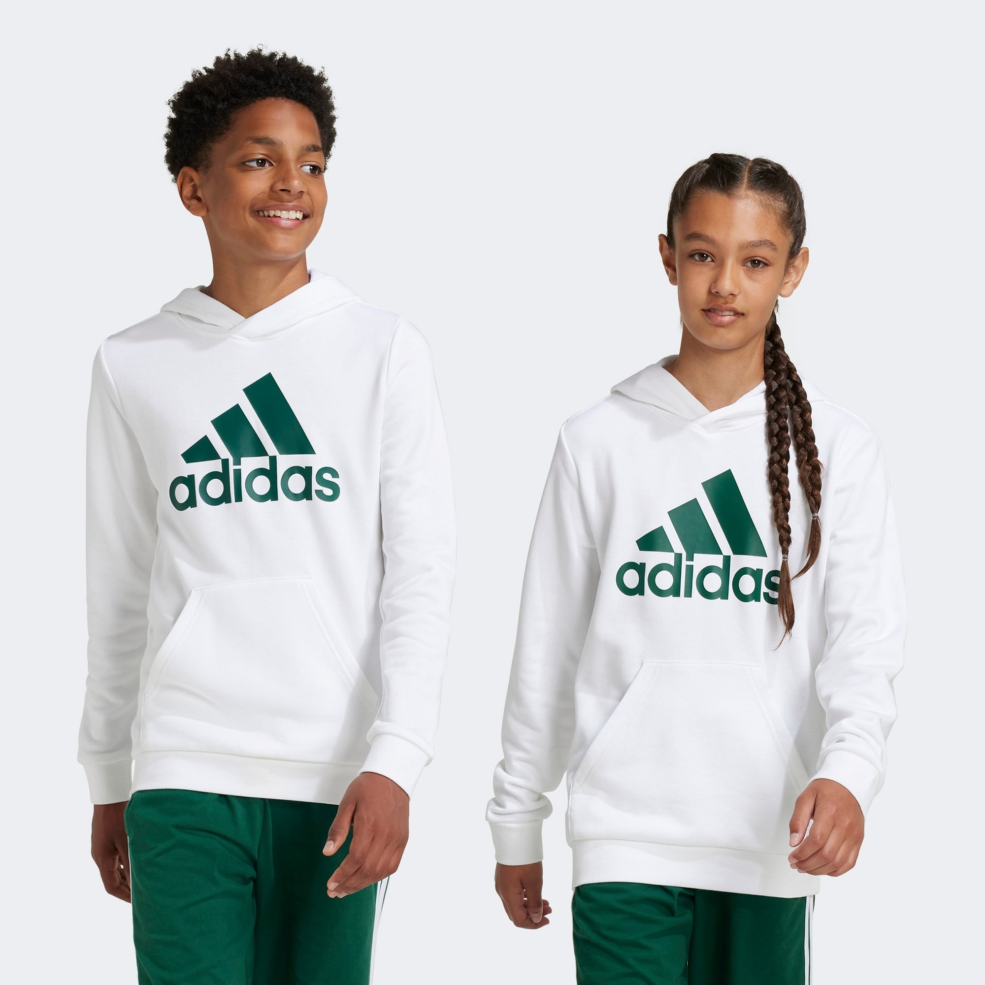 adidas Sportswear Big Logo Çocuk Beyaz Günlük Sweatshirt