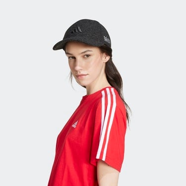  adidas Essentials 3 Stripes Kadın Kırmızı Günlük T-Shirt