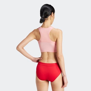 adidas Essentials Running Crop Kadın Pembe Koşu Bra