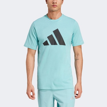  adidas Training Essentials Erkek Mavi Antrenman T-Shirt