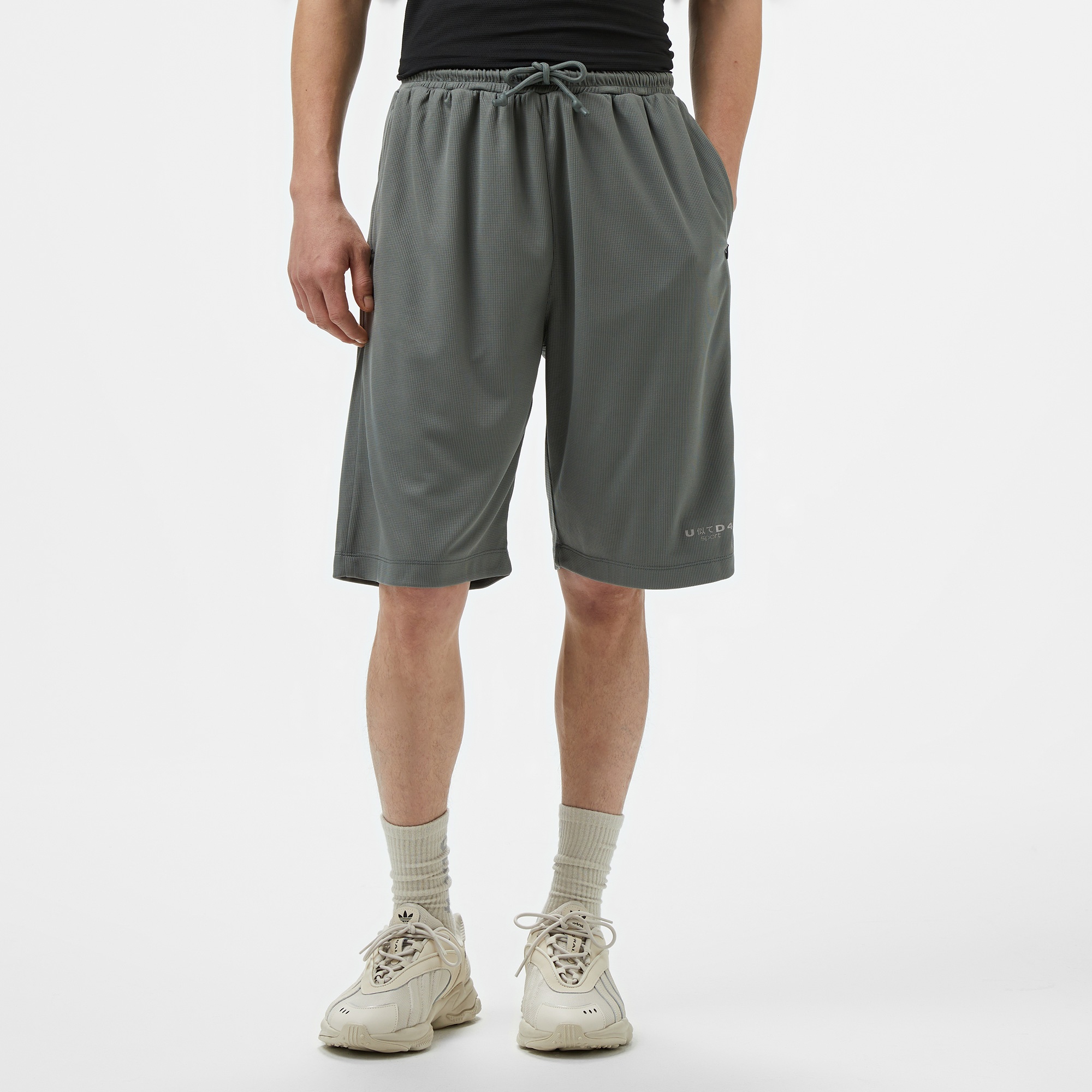 UNITED4 Erkek Gri Antrenman Şortu