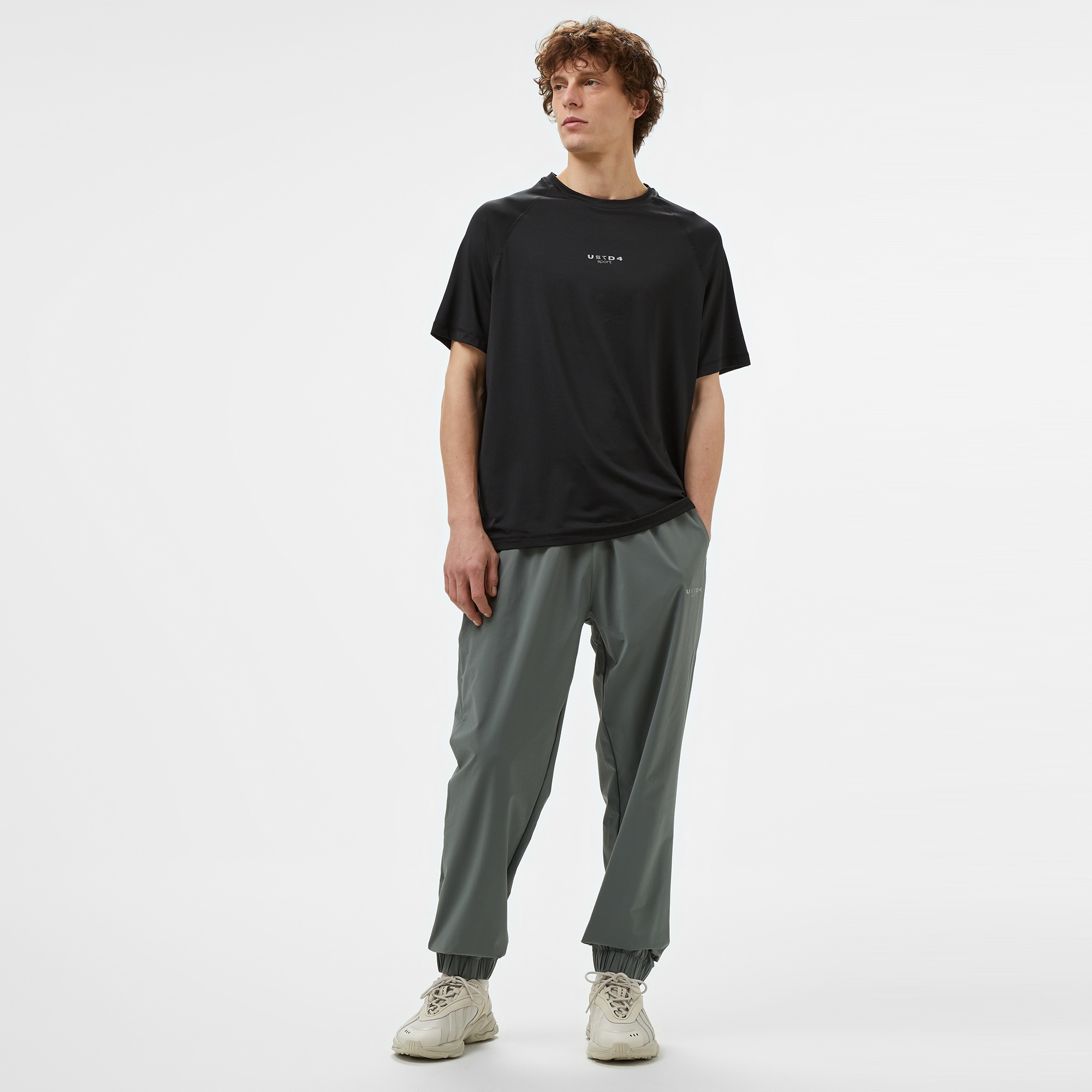 United4 Erkek Siyah Antrenman T-Shirt