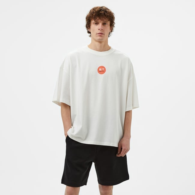  United4 Sport Erkek Beyaz Antrenman T-Shirt