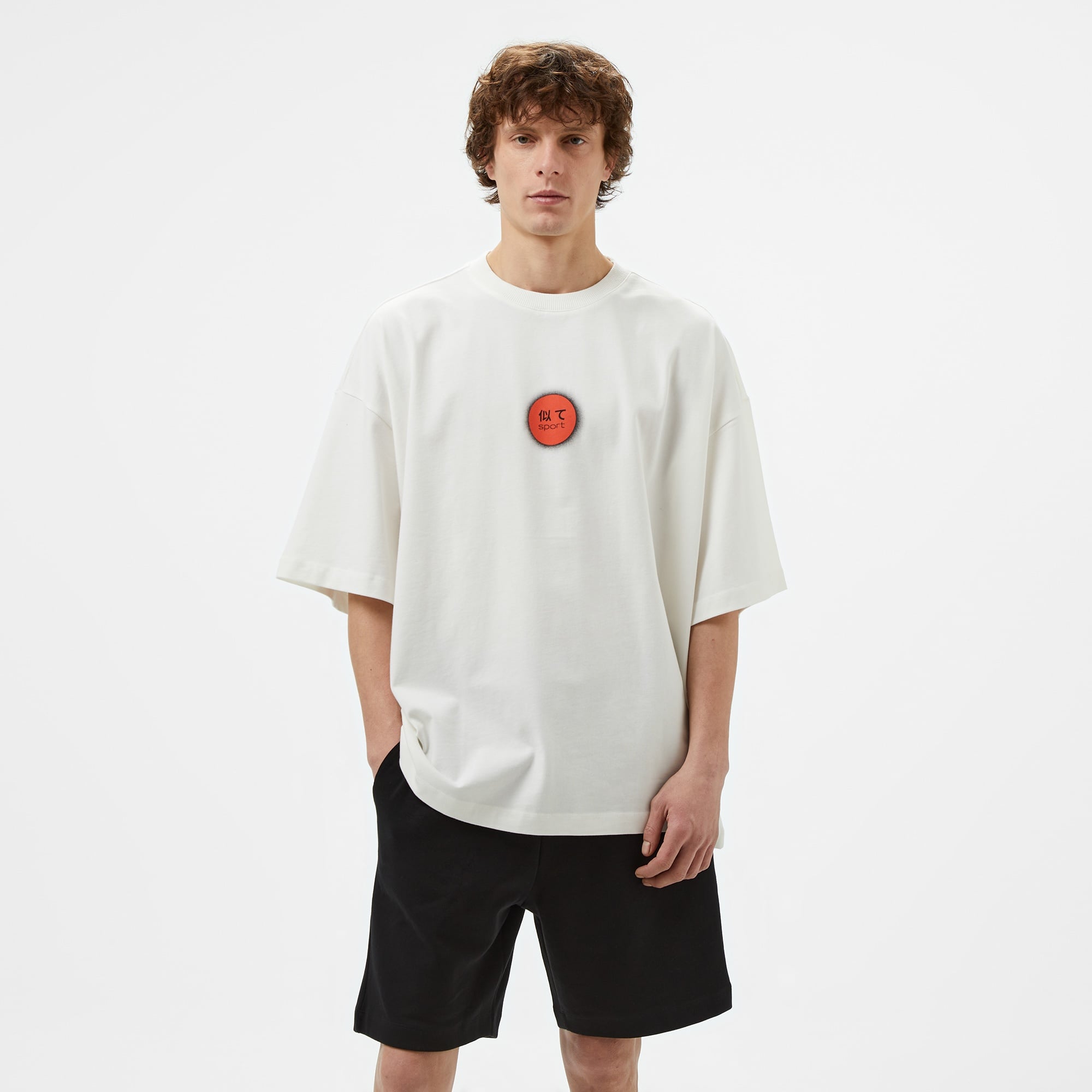 UNITED4 Sport Erkek Beyaz T-Shirt