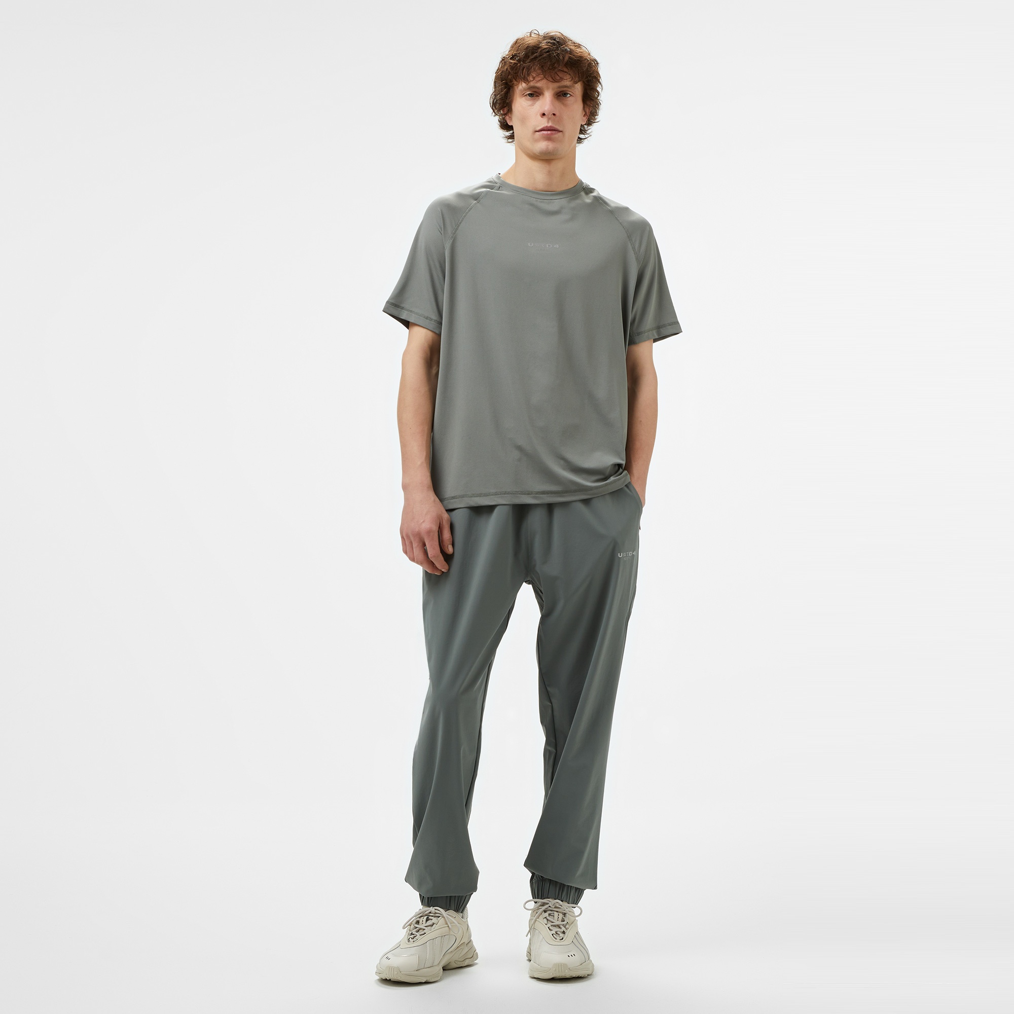 United4 Erkek Gri Antrenman T-Shirt