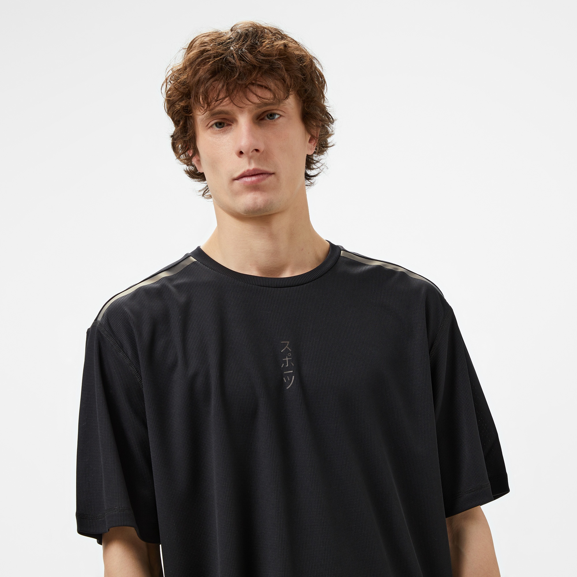 UNITED4 Erkek Siyah Antrenman T-Shirt