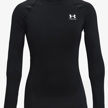  Under Armour Heat Gear Authentics Comp Kadın Siyah Uzun Kollu Antrenman İçliği
