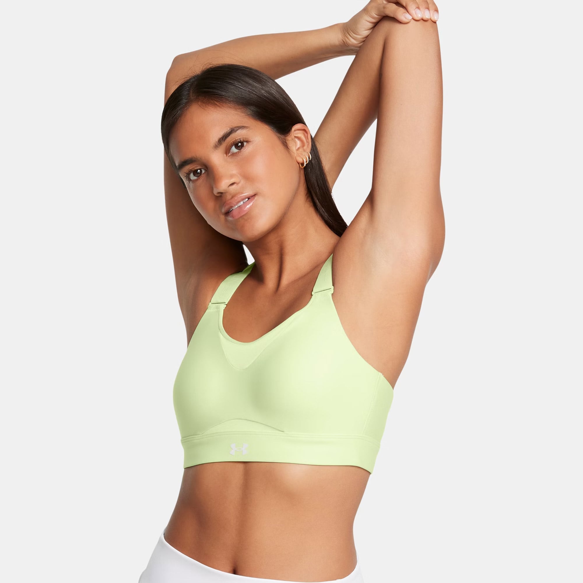  Under Armour Infinity High 2.0 Kadın Yeşil Antrenman Bra
