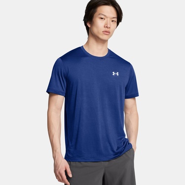  Under Armour Launch Erkek Mavi Antrenman T-Shirt