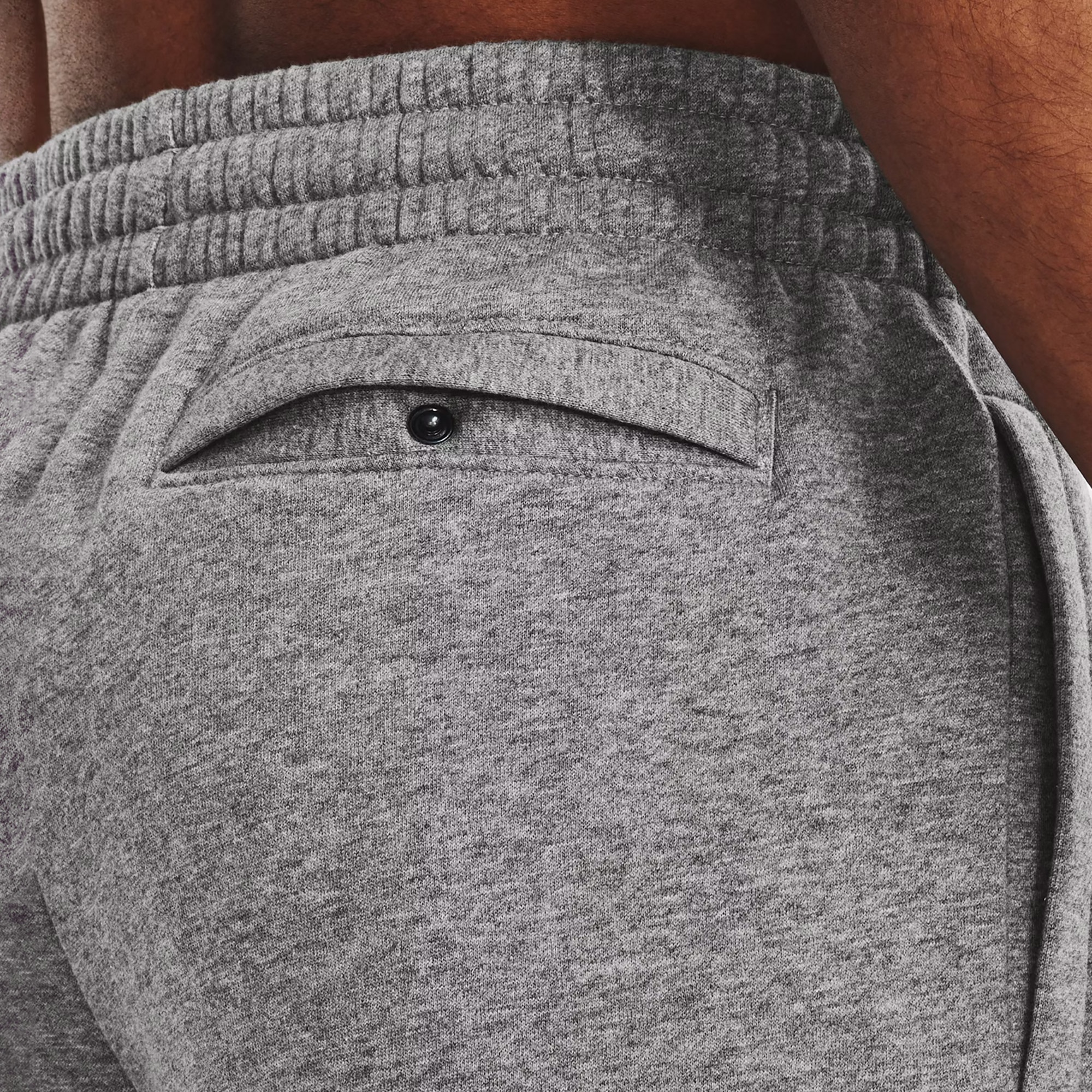 Under Armour Rival Fleece Erkek Gri Antrenman Şortu