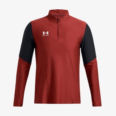  Under Armour Challenger Pro 1/4 Zip Erkek Kırmızı Futbol Üstü