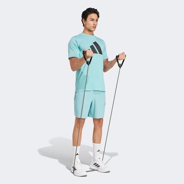  adidas Training Essentials Erkek Mavi Antrenman T-Shirt