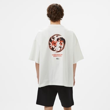  UNITED4 Sport Erkek Beyaz T-Shirt