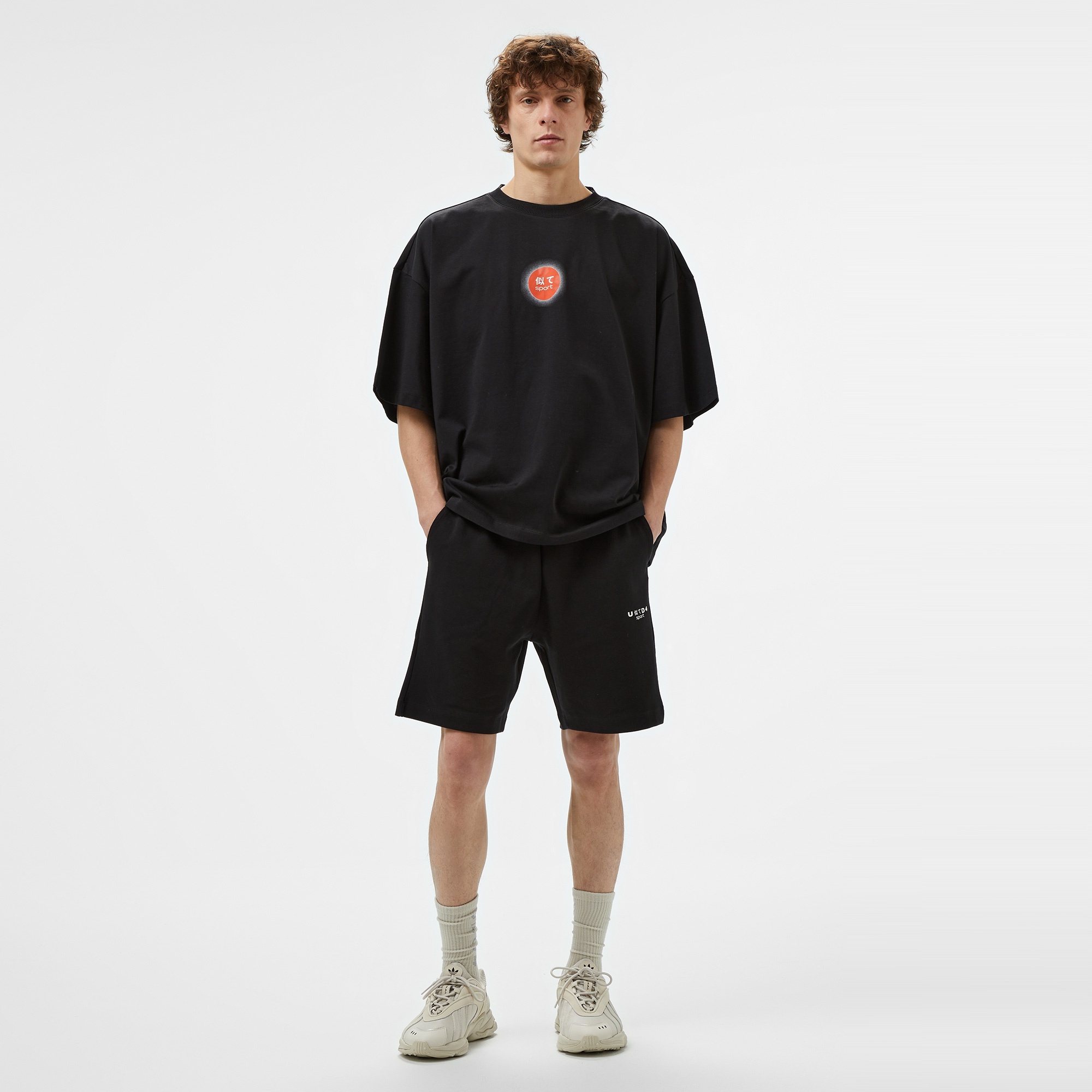 UNITED4 Sport Erkek Siyah Antrenman Şortu