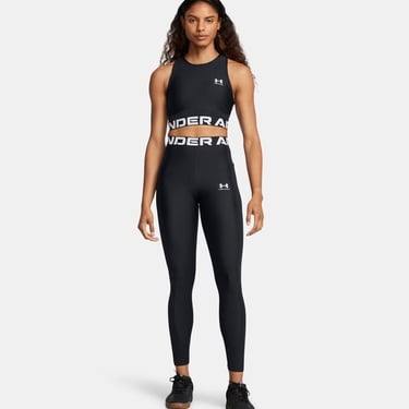 Under Armour Heat Gear Rib Kadın Siyah Antrenman Tayt