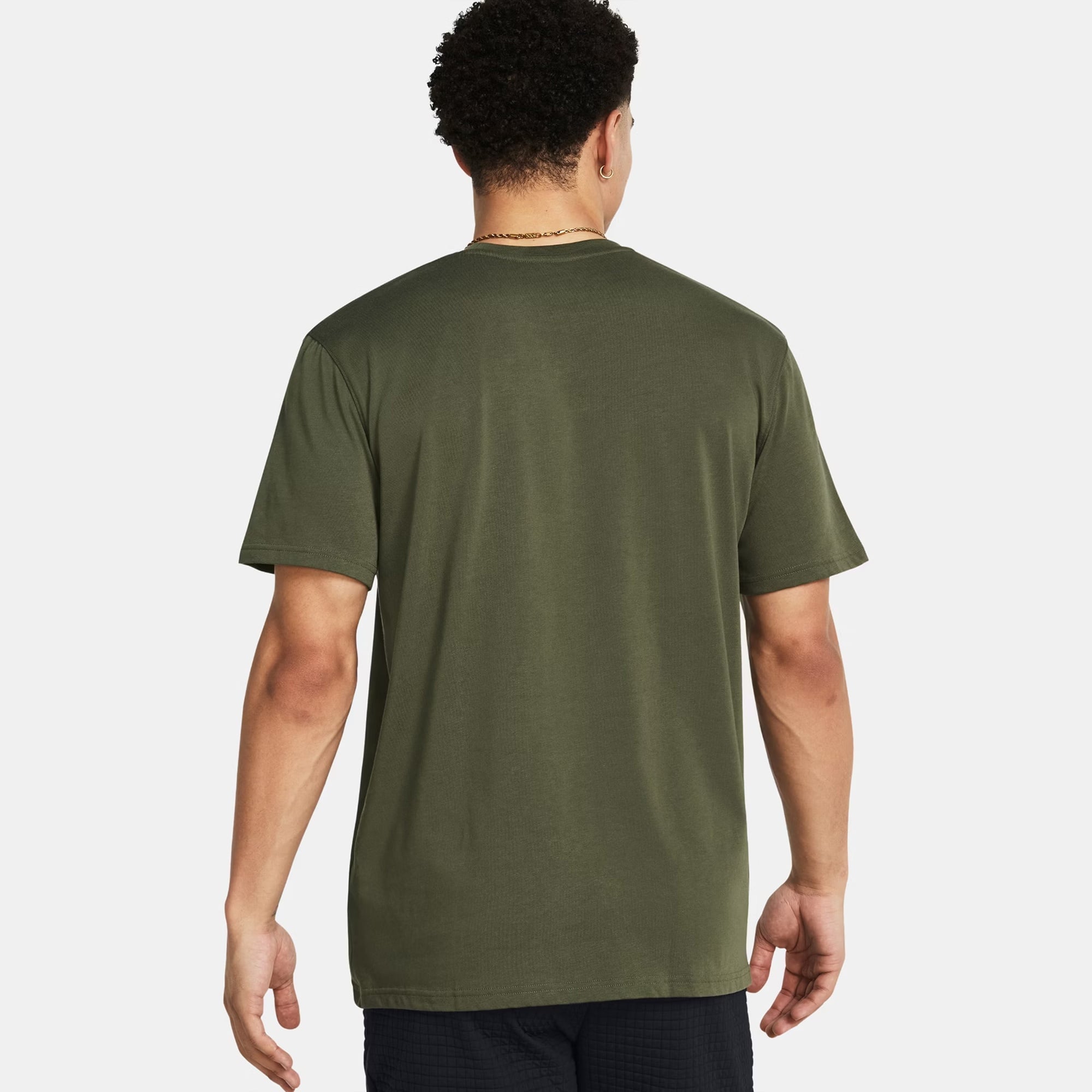 Under Armour Heavyweight Erkek Yeşil Basketbol T-Shirt