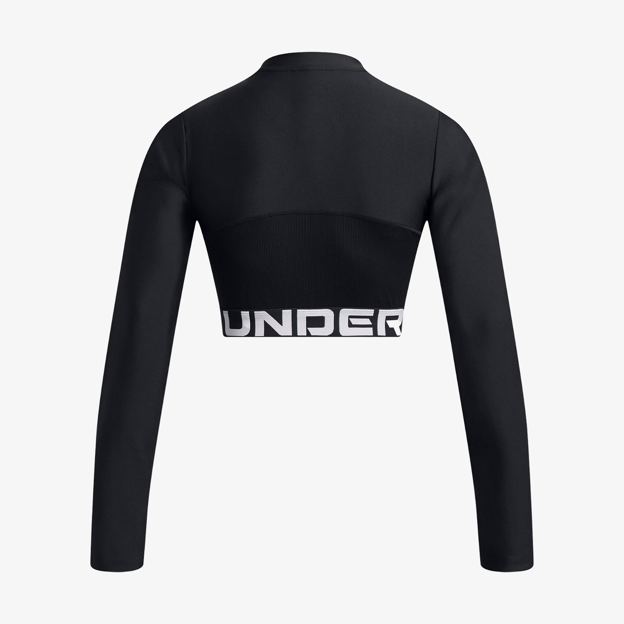 Under Armour Heat Gear Rib 1/4 Zipped Kadın Siyah Antrenman Üstü