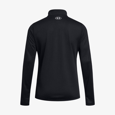 Under Armour Tech 1/2 Zipped Solid Kadın Siyah Antrenman Üstü