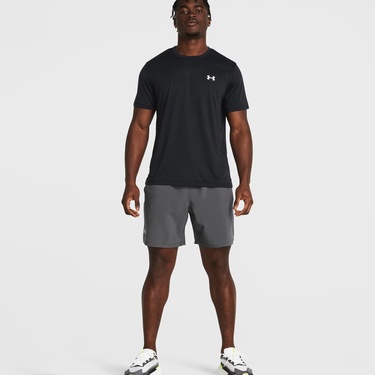 Under Armour Launch 7 inch Erkek Gri Antrenman Şortu
