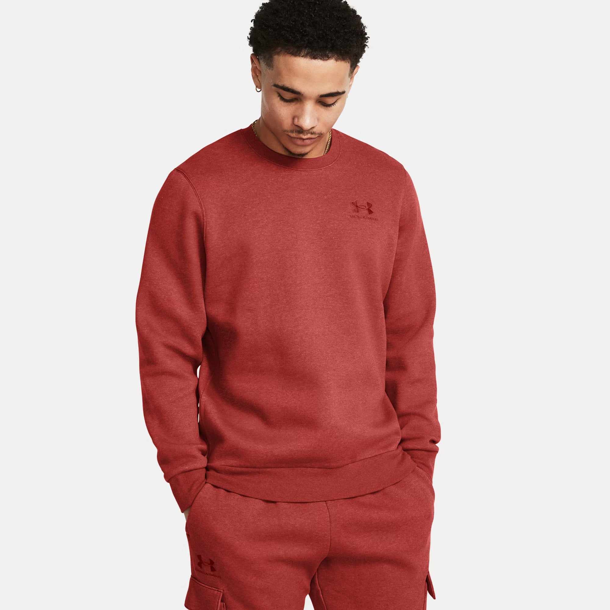  Under Armour Icon Fleece Erkek Kırmızı Günlük Sweatshirt