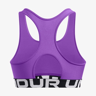  Under Armour Heat Gear Mid Kadın Mor Antrenman Bra