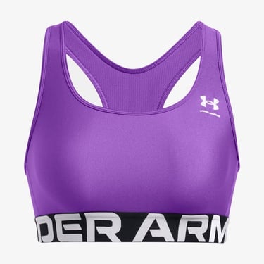  Under Armour Heat Gear Mid Kadın Mor Antrenman Bra