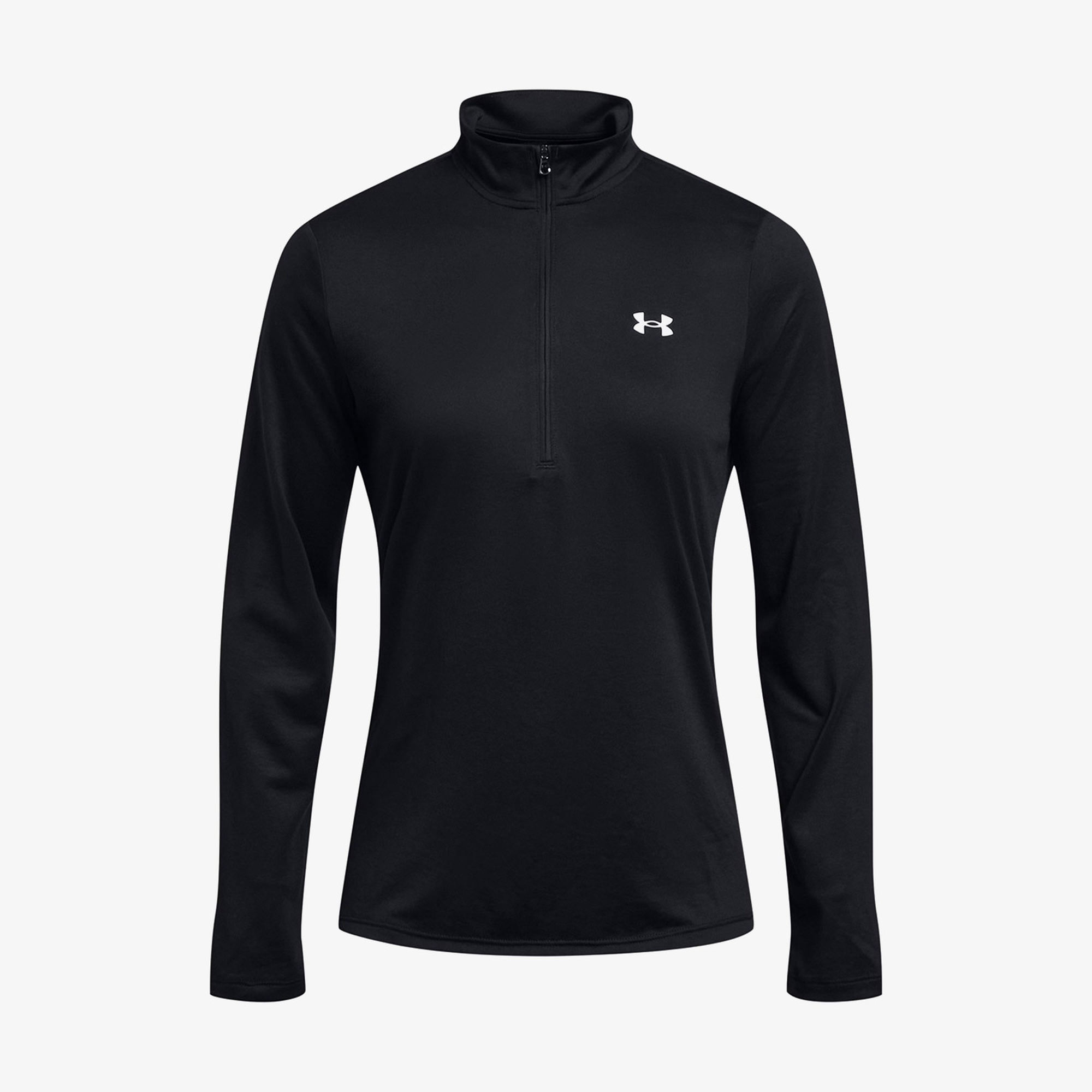 Under Armour Tech 1/2 Zipped Solid Kadın Siyah Antrenman Üstü