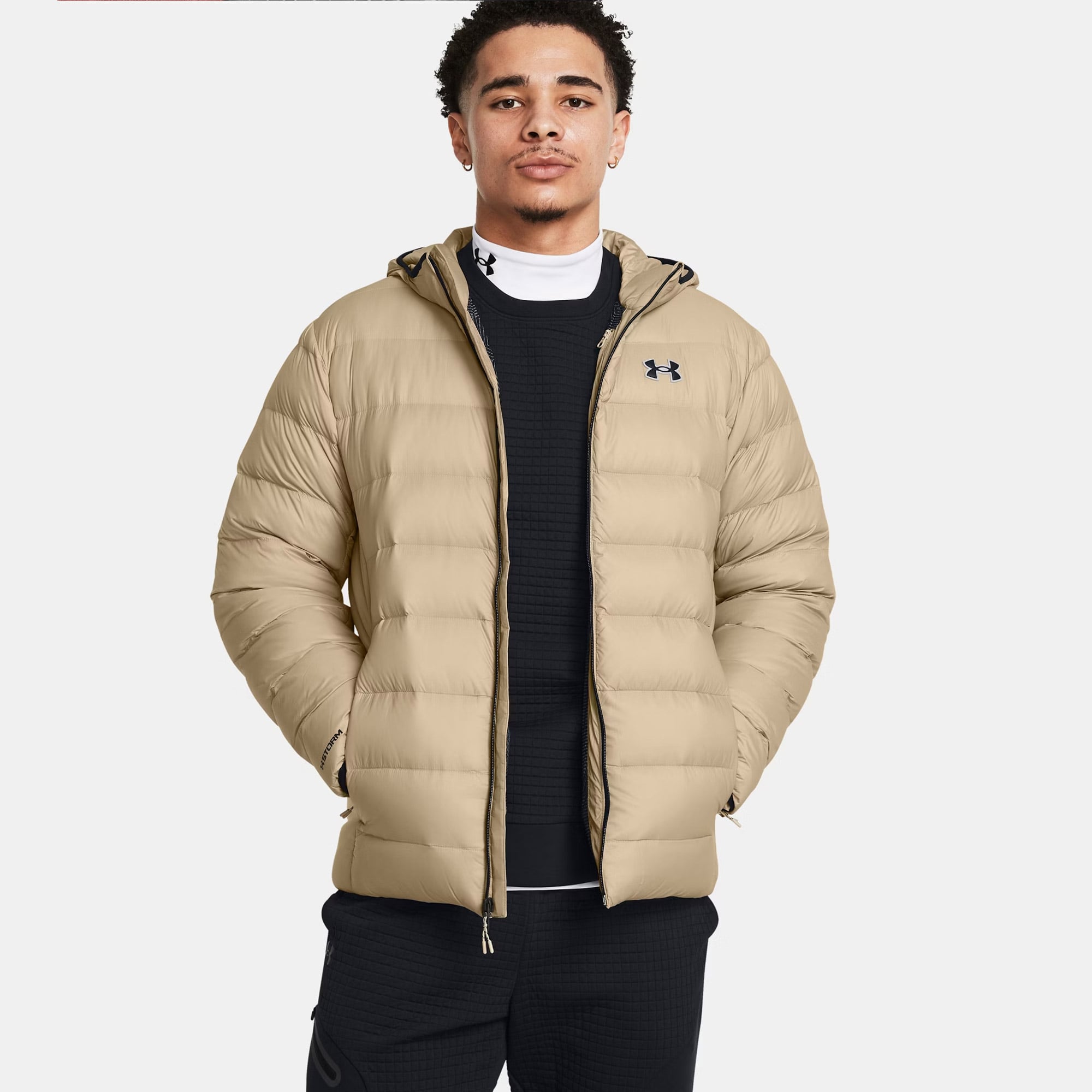  Under Armour Legend Down Erkek Bej Outdoor Mont