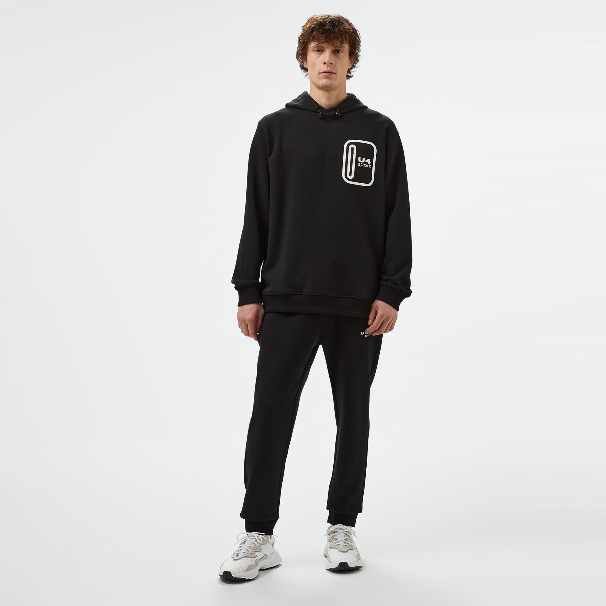 UNITED4 Sport Erkek Siyah Eşofman Altı