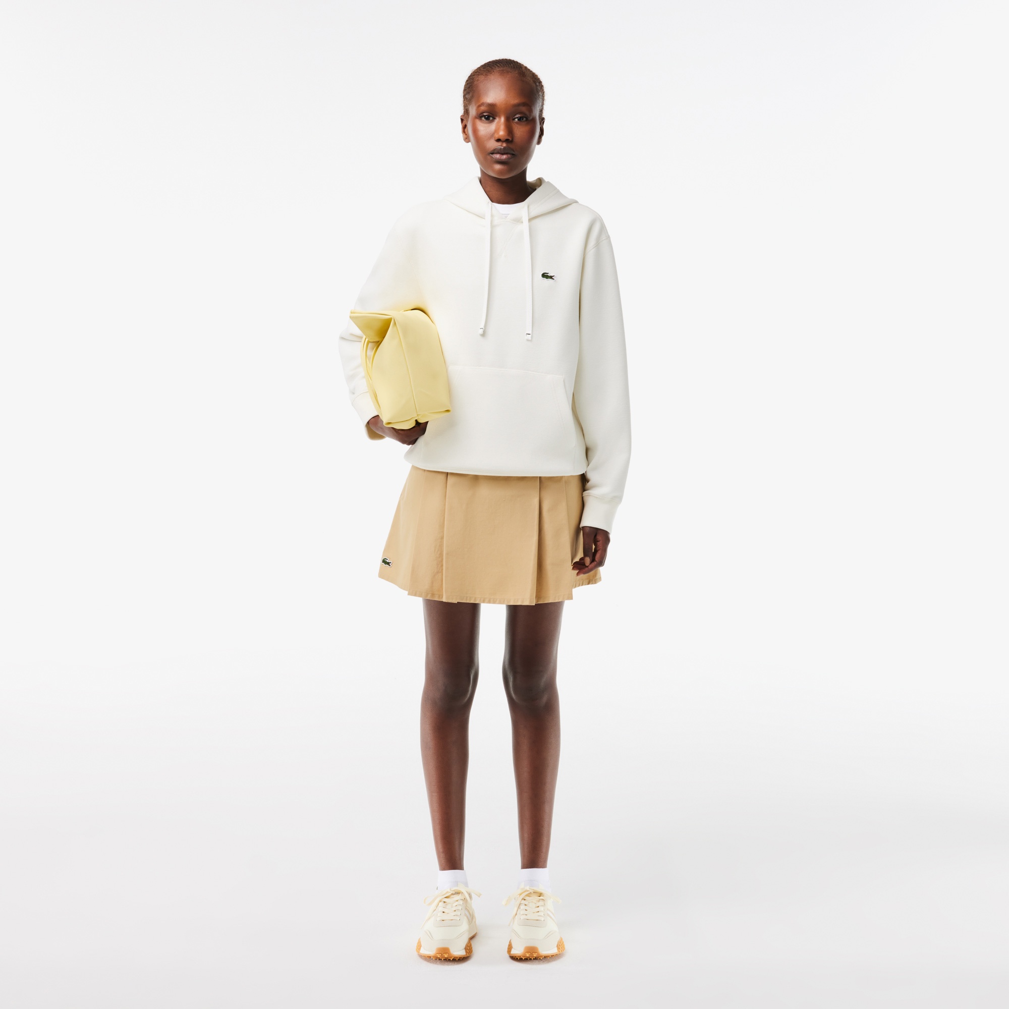 Lacoste L-Spin Deluxe Kadın Krem  Spor Ayakkabı