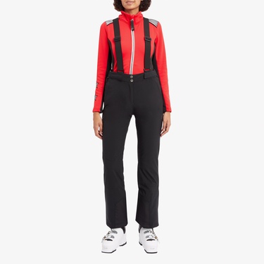  McKinley Dina II Kadın Siyah Askılı Kayak Pantolonu