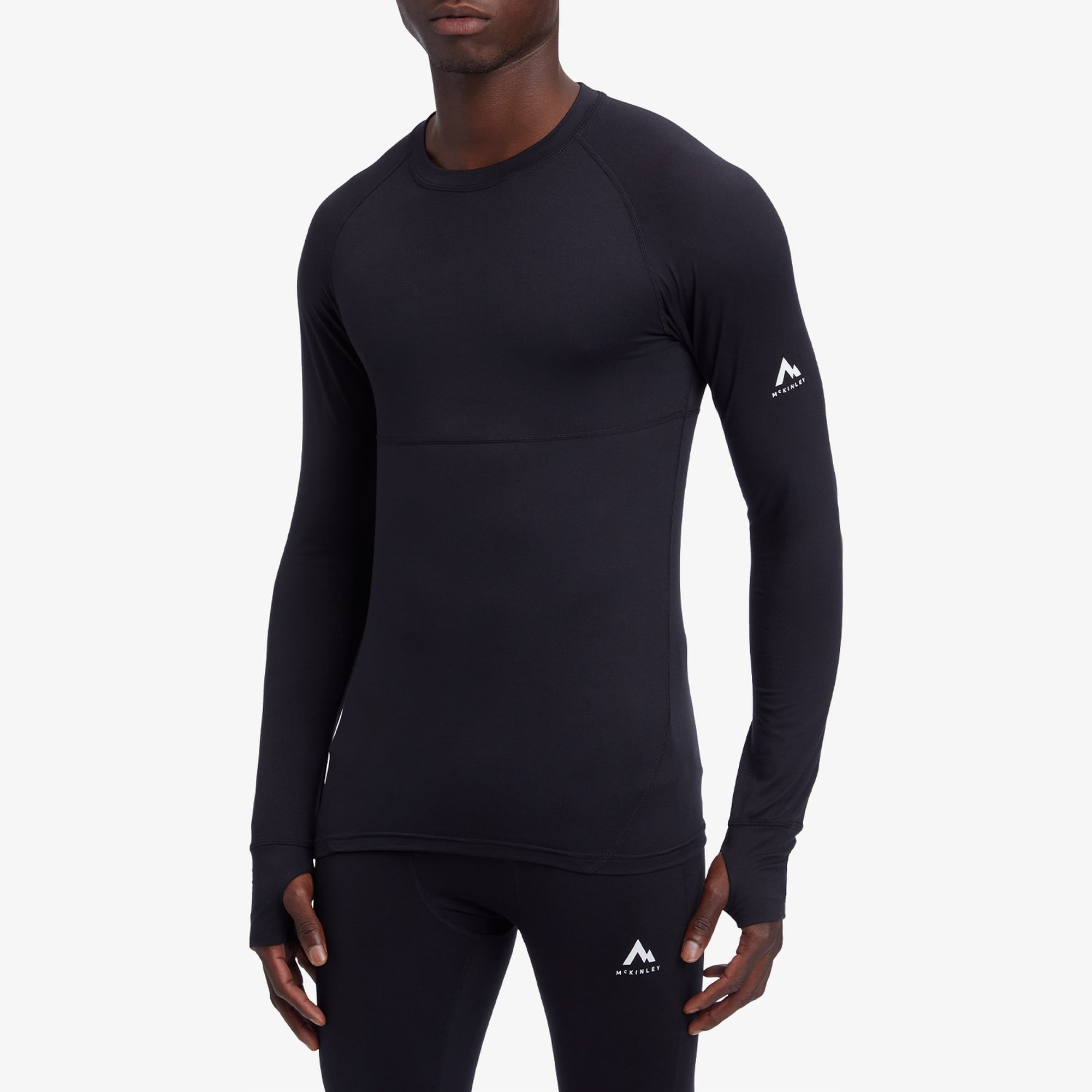 McKinley Dustin II Erkek Siyah Uzun Kollu T-Shirt