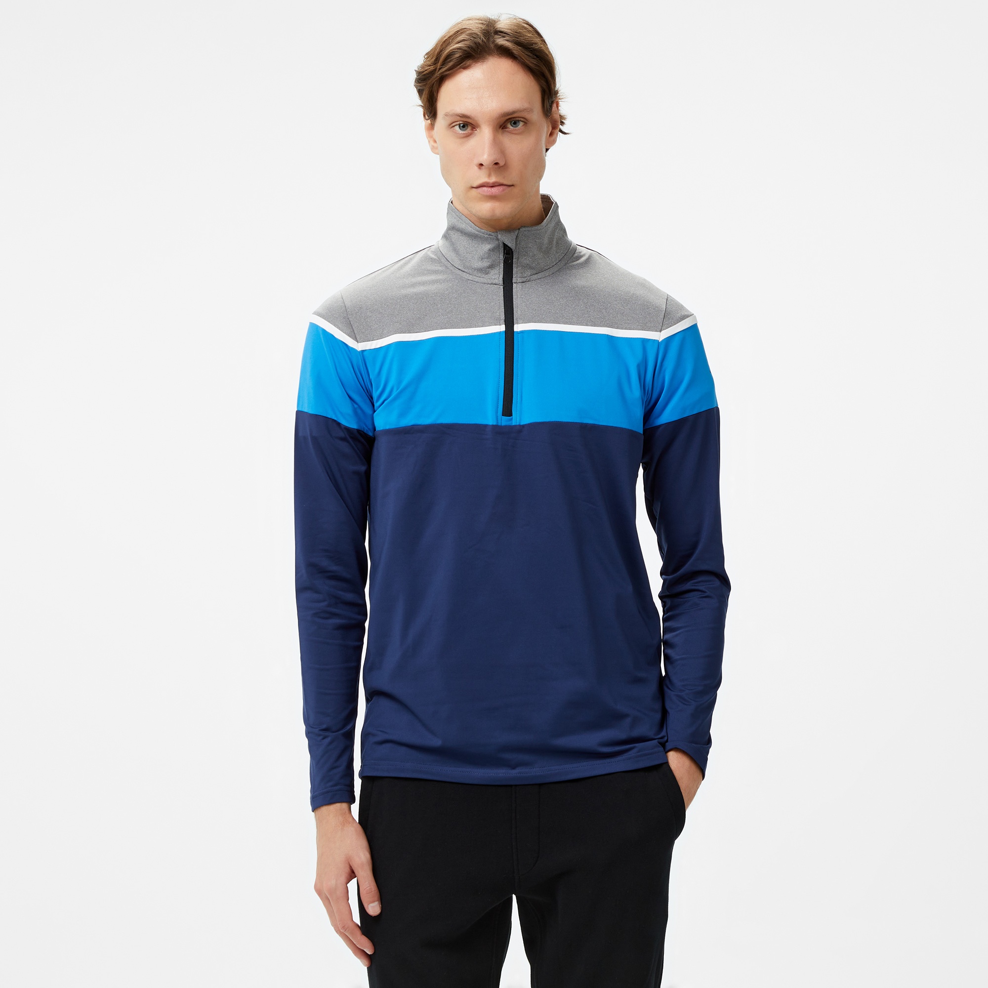 Mc Kinley Diego II Half Zipped Erkek Lacivert Üst