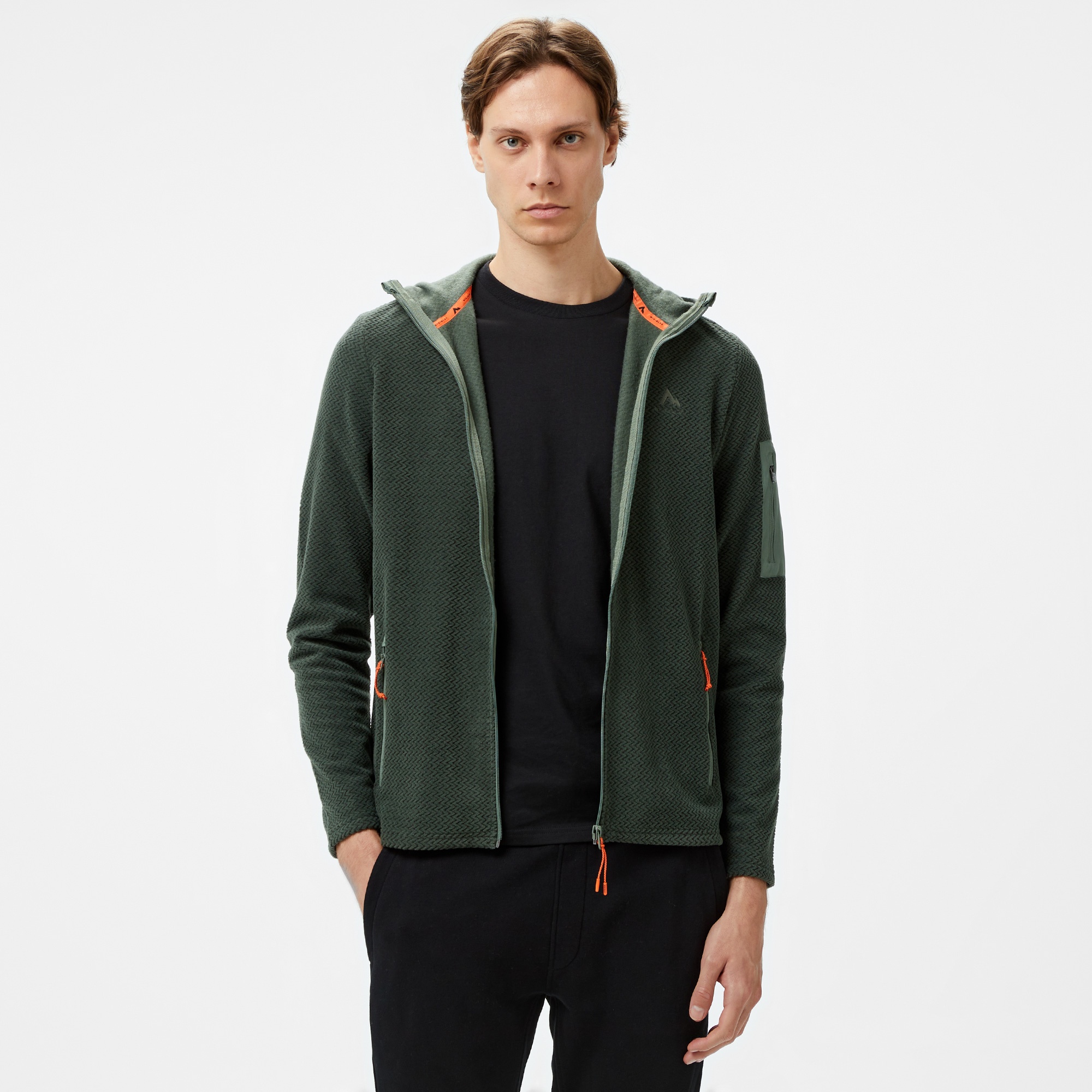 McKinley Hucture II Fz Erkek Yeşil Outdoor Sweatshirt