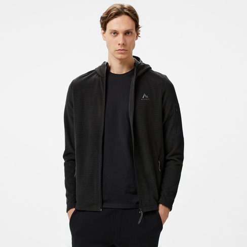  Mc Kinley Hucture II Fz Erkek Siyah Outdoor Sweatshirt