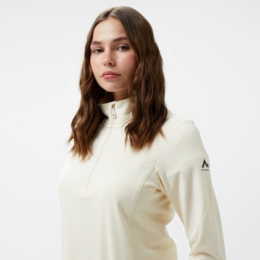  McKinley Andrea 1/2 Zip Kadın Krem Outdoor Polar