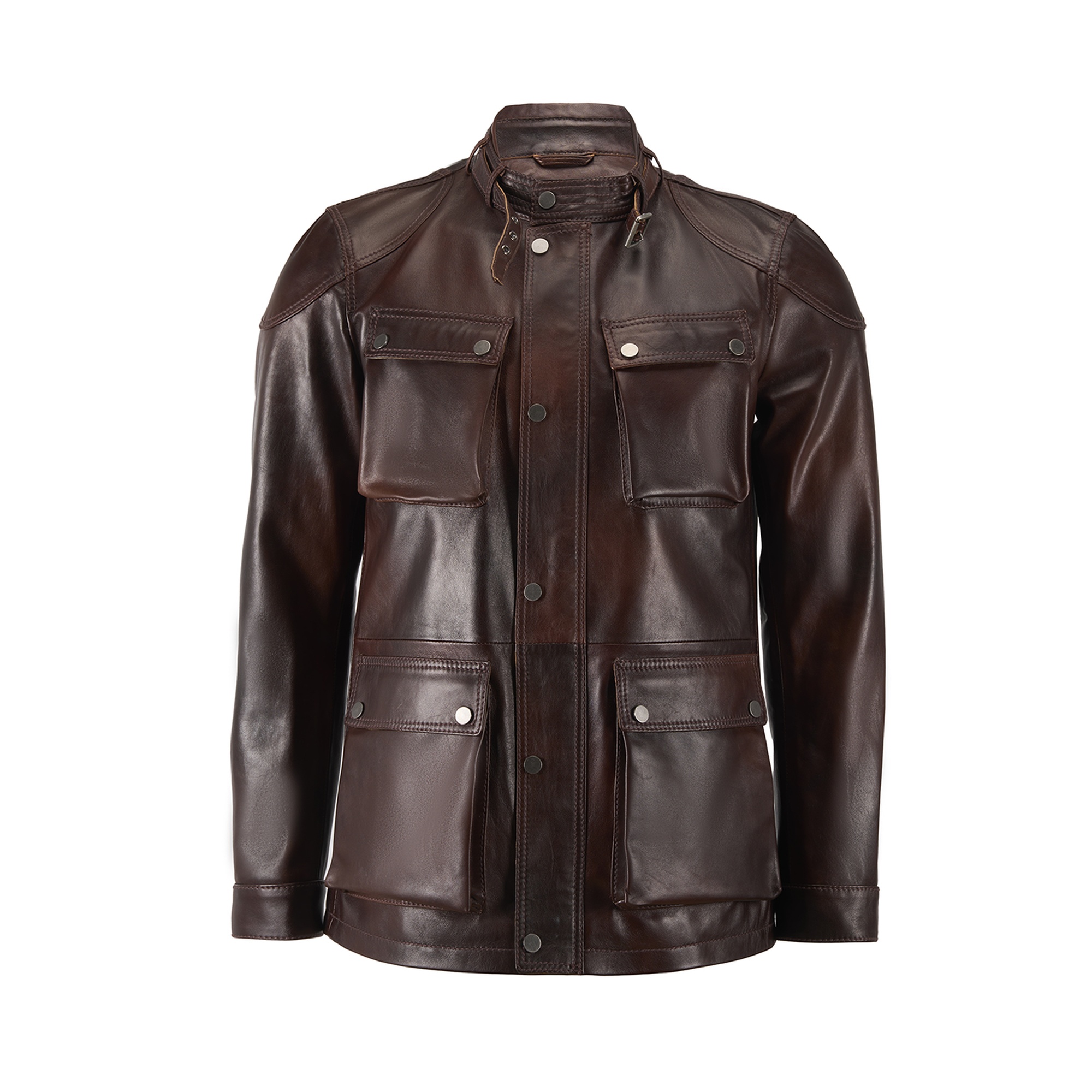 Dione Kahve Erkek Deri Mont