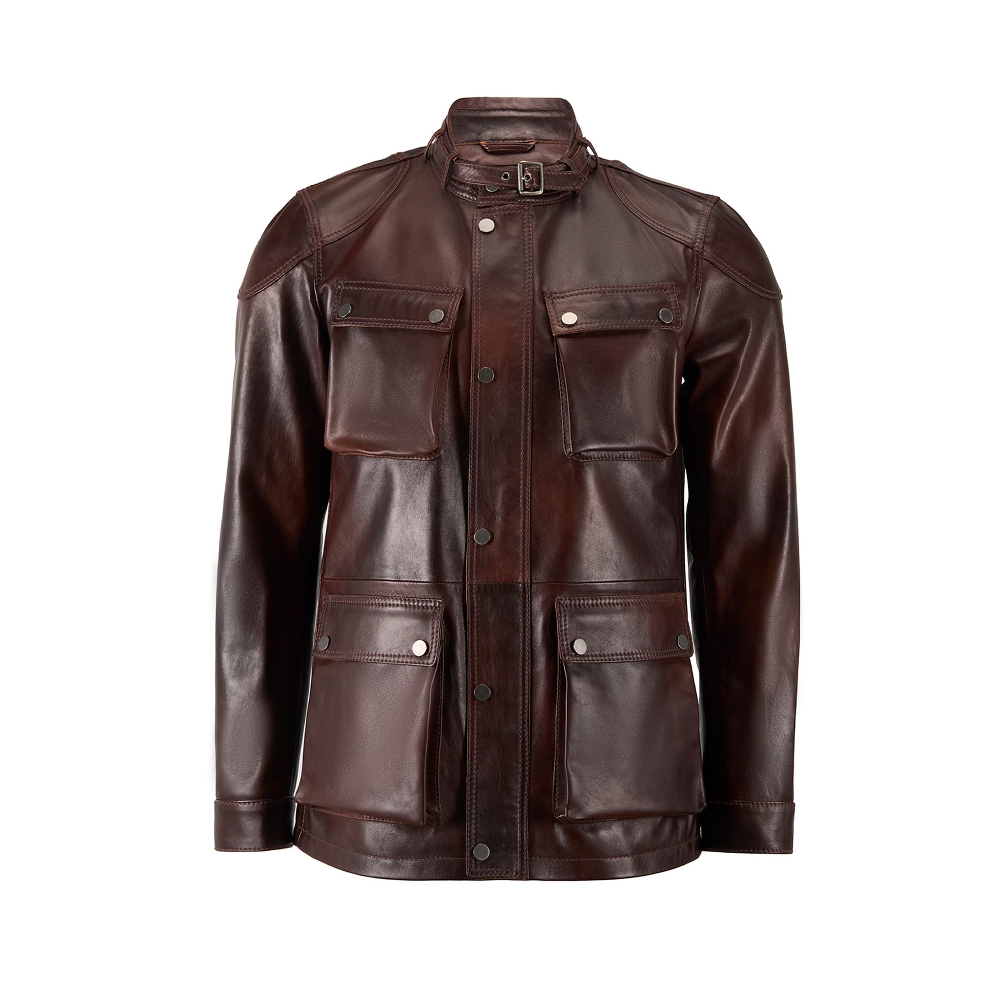 Dione Kahve Erkek Deri Mont