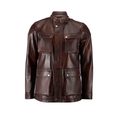  Dione Kahve Erkek Deri Mont