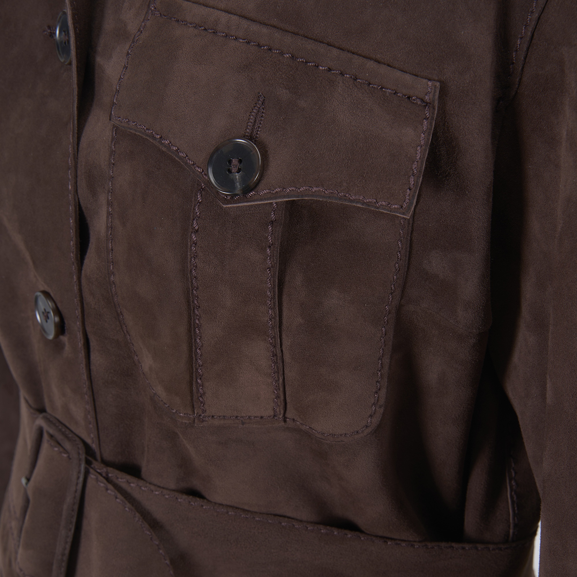 Tiora Kahve Kadın Süet Ceket